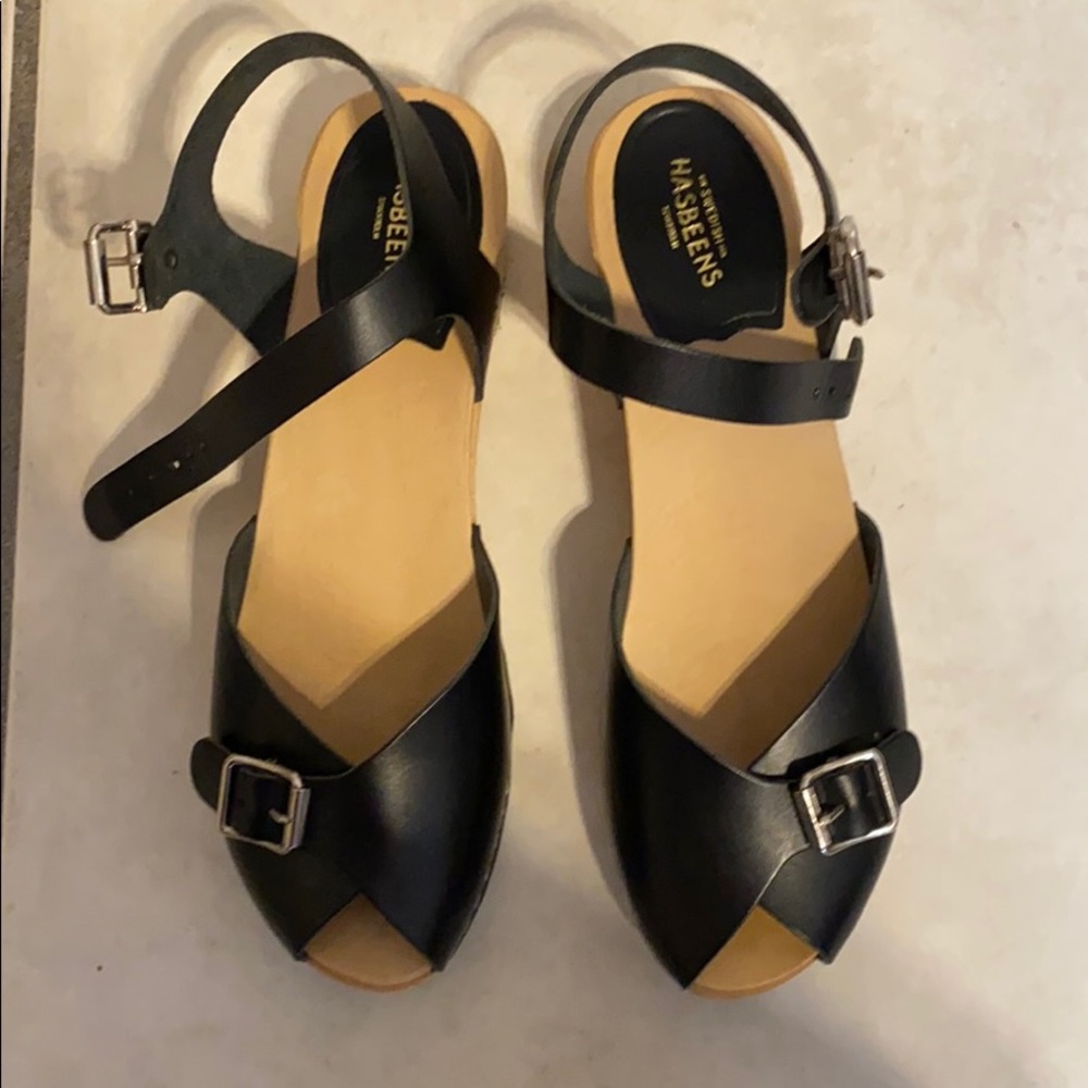 Swedish Hasbeens low clog sandals